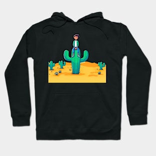 Sitting on thorns on a Mexican cactus Hoodie